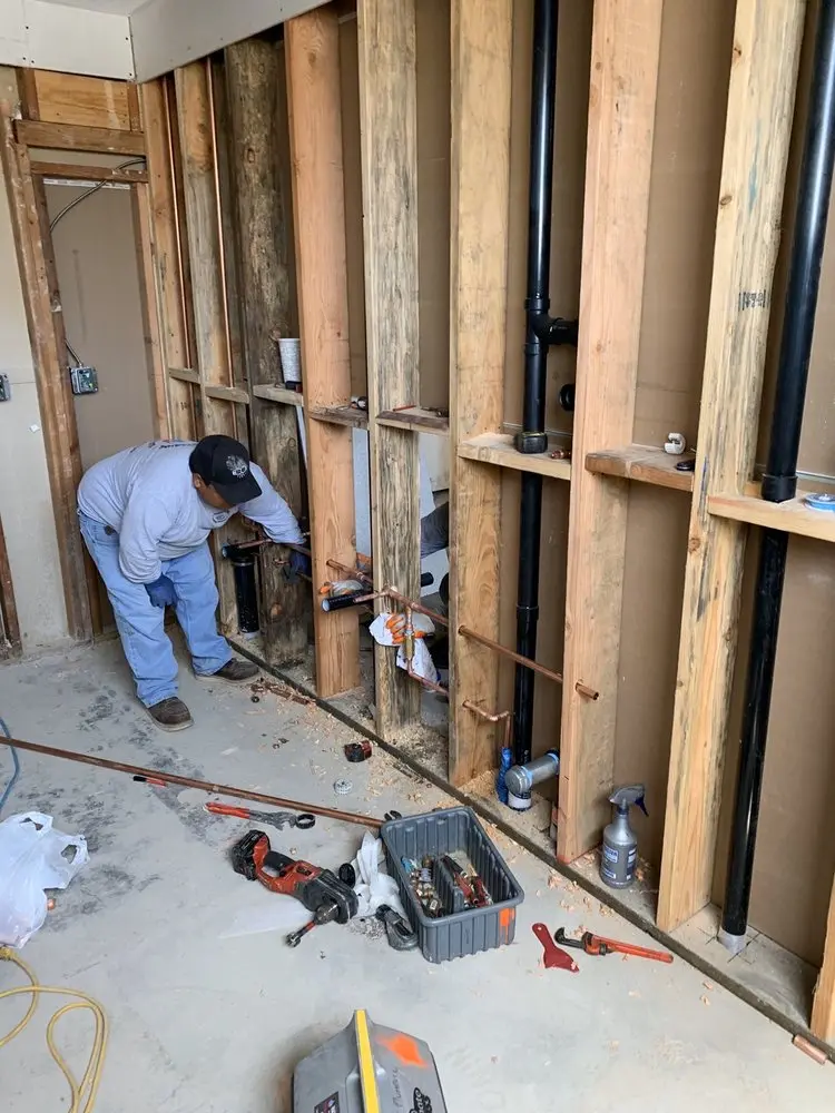 Commercial rough-in plumbing for Water Heater Replacement in Oak Grove